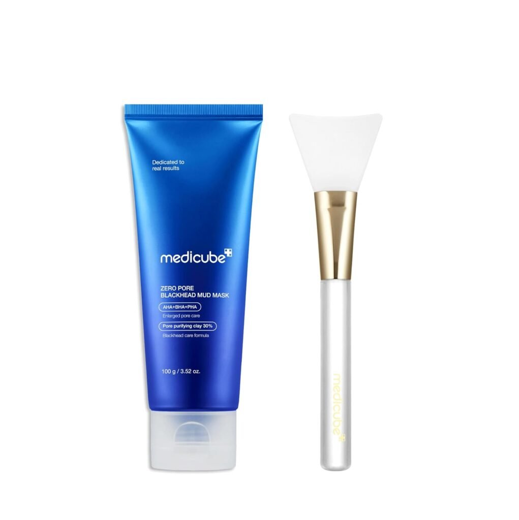 medicube Zero Pore Blackhead Mud Mask with Jelly Brush | Holiday Stocking Stuffers