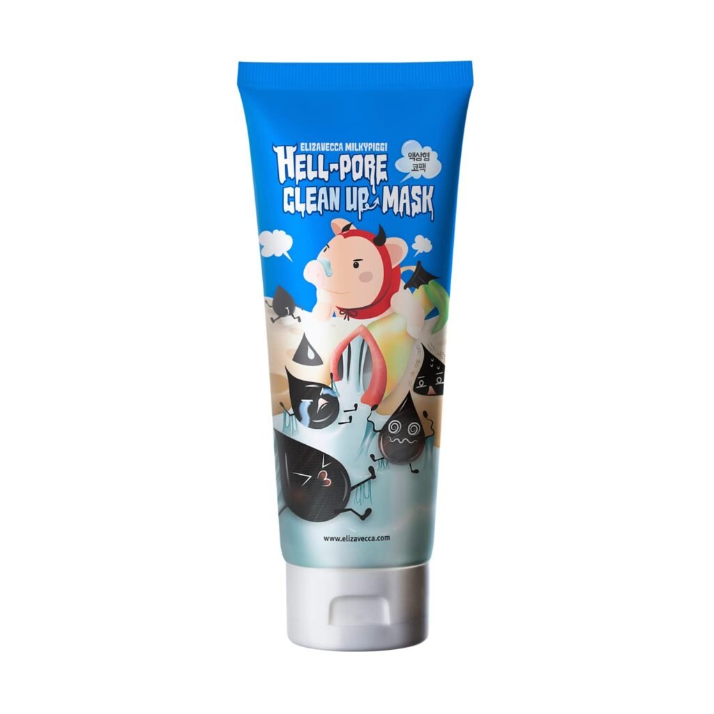 Elizavecca Milky Piggy Hell Pore Clean Up Mask 100ml/3.38 fl.oz. – Peel Off Mask, Charcoal Pore Strips, Pore Cleansing, Removes Dead Skin Cells, Removes Skin wastes, Pore Contraction